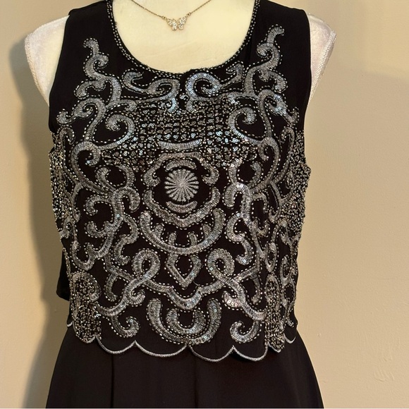 Francesca’s Beaded Cocktail Dress M - Picture 4 of 6